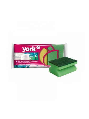 York Домакинска гъба, с канал, 3 броя