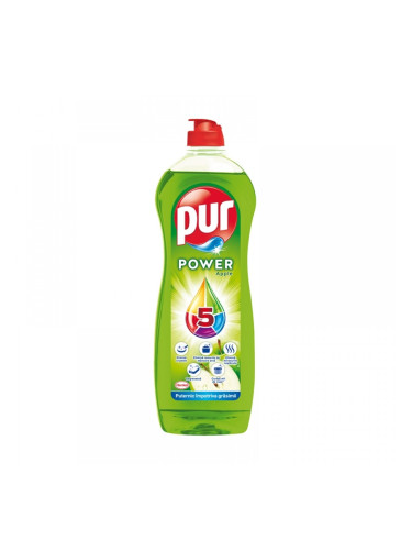 Pur Препарат за миене на съдове Duo Power, ябълка, 750 ml