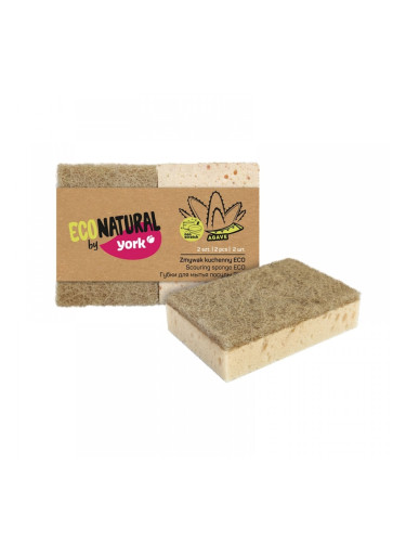 York Домакинска гъба Eco Natural, без канал, 2 броя