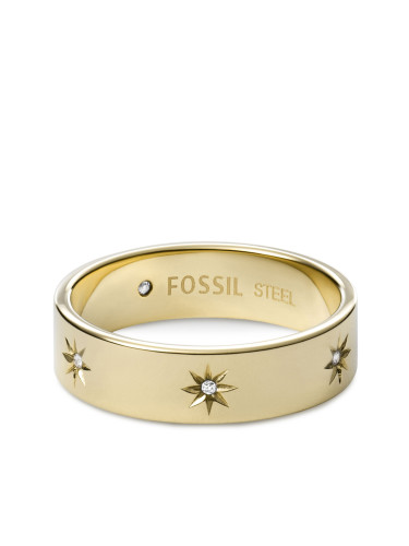 Пръстен Fossil JF03874710 Златист