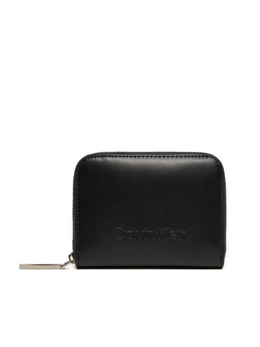 Дамски портфейл Calvin Klein Embossed Logo K60K612437 Черен