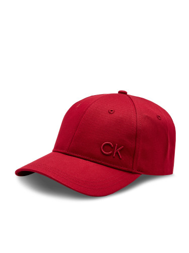 Шапка с козирка Calvin Klein Ck Cotton Cap K60K612000 Червен