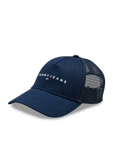 Шапка с козирка Tommy Jeans Tjm Linear Logo Trucker Cap AM0AM12424 Тъмносин