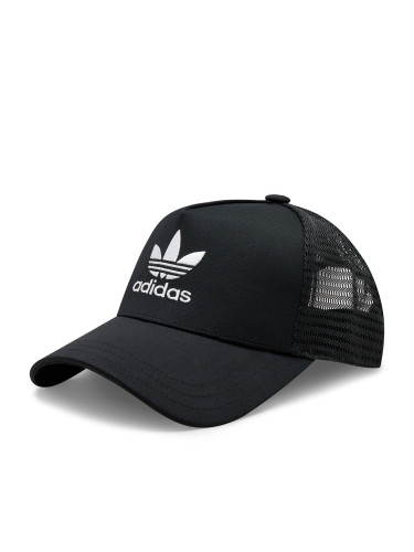 Шапка с козирка adidas Curved Trucker IC0023 Черен