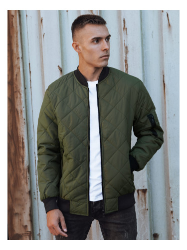 DStreet Kurtka męska pikowana bomber jacket zielona