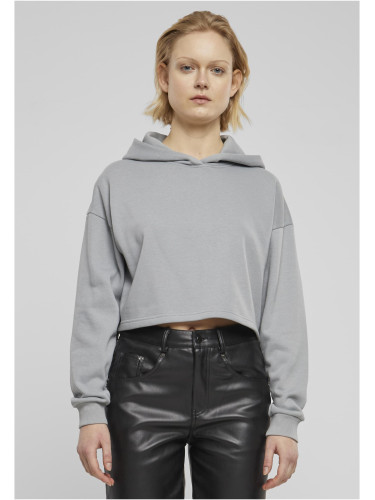 Women's cropped hoodie Terry Hoodie gray