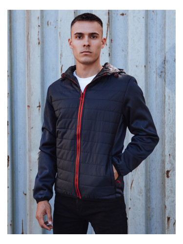 Мъжко ватирано преходно яке с качулка