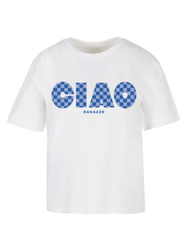 Women's T-shirt Ciao Ragazze white