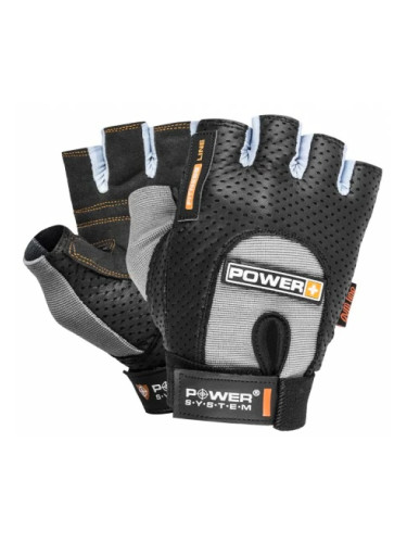 Power System Fitness Rukavice Power Plus Šedé S