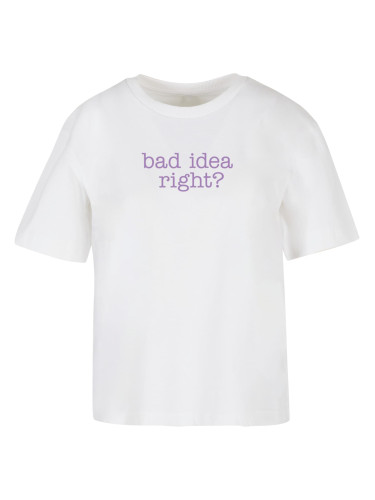 Women's T-shirt Bad Idea white