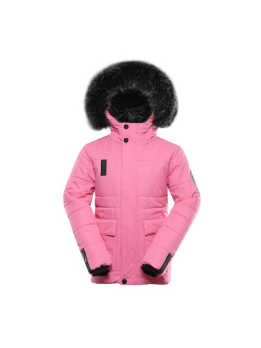 Children's jacket with ptx membrane ALPINE PRO WERDO pink cosmos