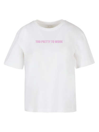 Women's T-shirt Too Pretty white