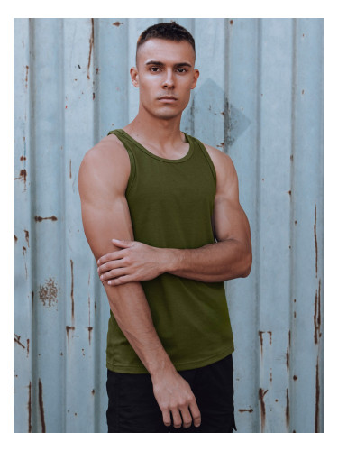 Men's tank top smooth green Dstreet