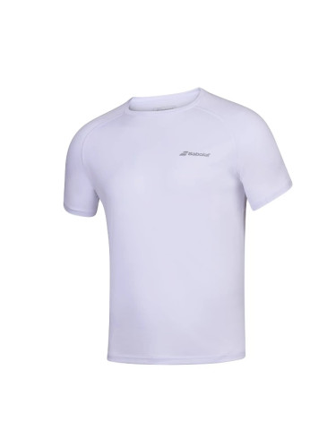 Dětské tričko Babolat  Play Club Crew Neck Tee White 8 - 10 let