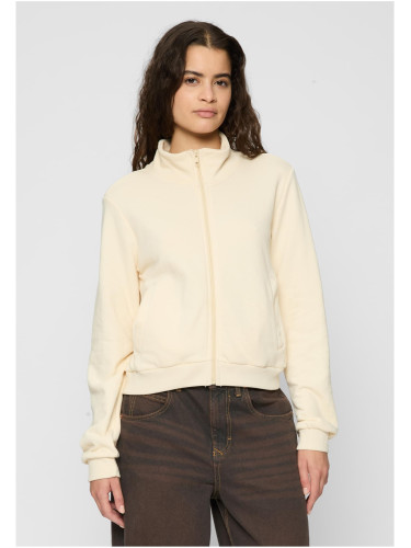 Women's sweatshirt without hood Terry Track cream