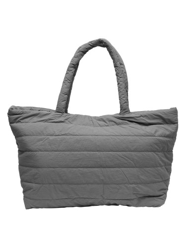 Padded Tote Handbag Grey