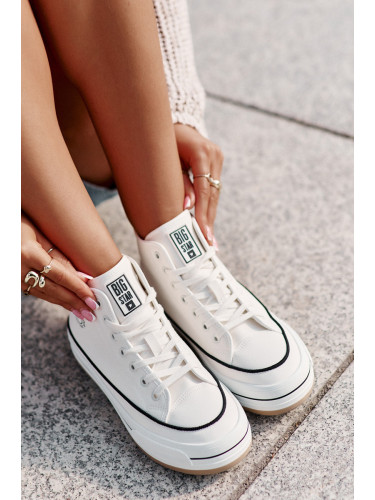 BIG STAR SHOES Топли дамски кецове на платформа Еко кожа Big Star