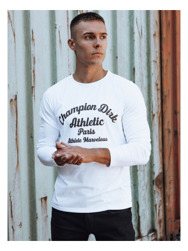 Men's long-sleeved T-shirt with white Dstreet print