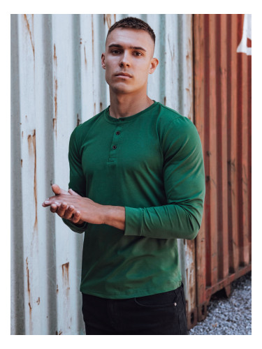 Men's green long-sleeved T-shirt Dstreet