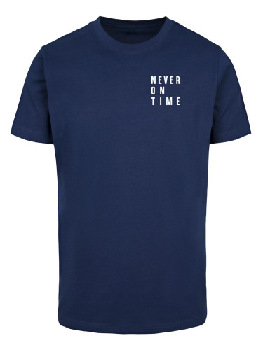 Men's T-shirt Never On Time light navy