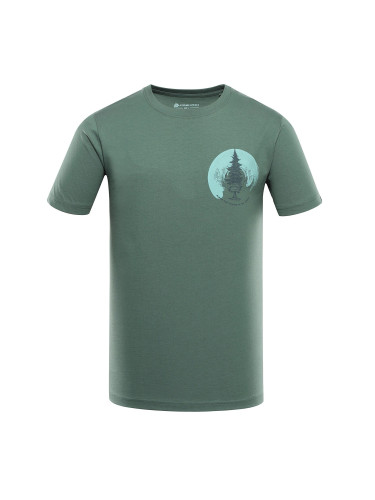 Men's organic cotton t-shirt ALPINE PRO EKK myrtle variant pa