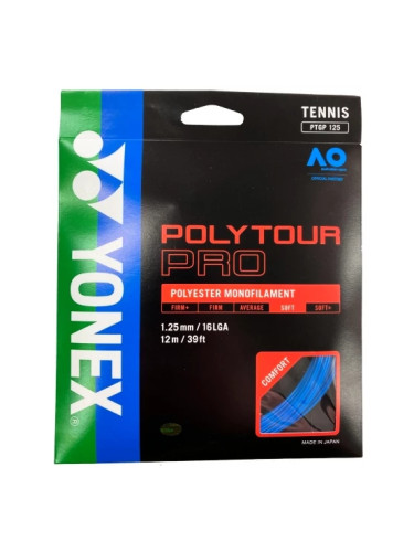 Tenisový výplet Yonex  Poly Tour Pro Blue  1,25 mm