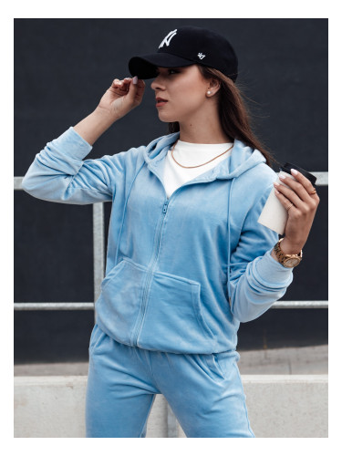 Women's velour set VELCOMFY light blue Dstreet