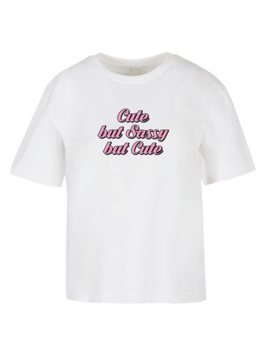 Women's T-shirt Cute But Sassy white