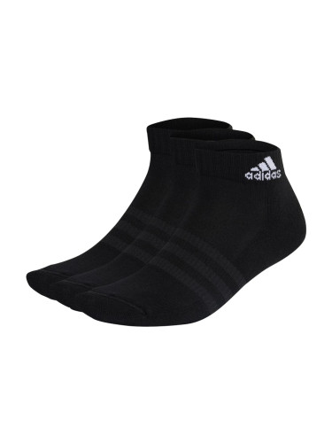 Ponožky adidas  Cushioned Sportswear Ankle Socks 3 Pairs Black M