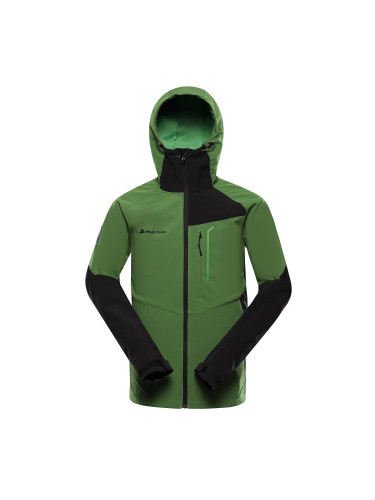 Men's softshell jacket with membrane ALPINE PRO ESPRIT treetop