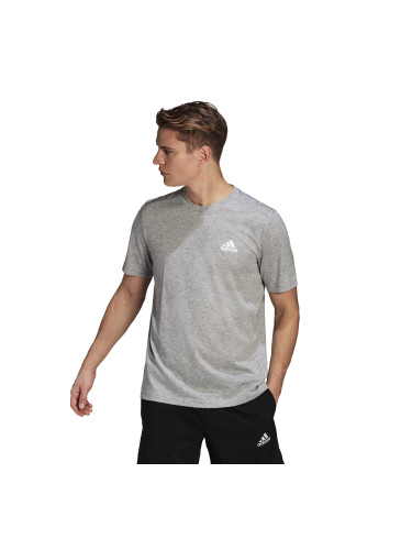 Pánské tričko adidas Aeroready Designed 2 Move FeelReady Sport Tee Medium Grey Heather