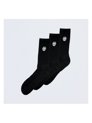 Ponožky BIDI BADU  Don Carlito Crew Move Socks 3 Pack Black EUR 39-42