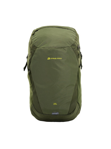 Outdoor backpack with reflective elements 25l ALPINE PRO KRELE ivy green