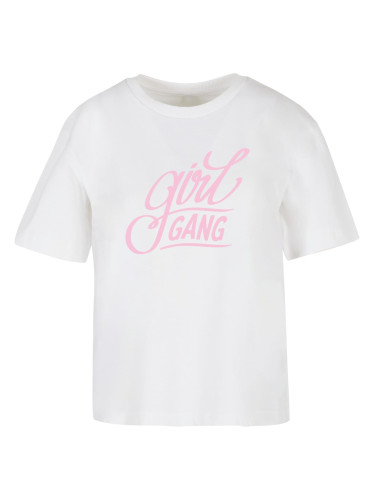 Women's T-shirt Girl Gang Wording white