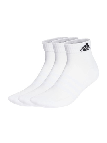 Ponožky adidas  Cushioned Sportswear Ankle Socks 3 Pairs White S