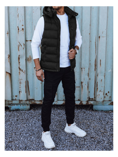 Men's quilted vest black Dstreet