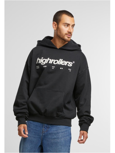 Men's hoodie Highrollers Oversize black