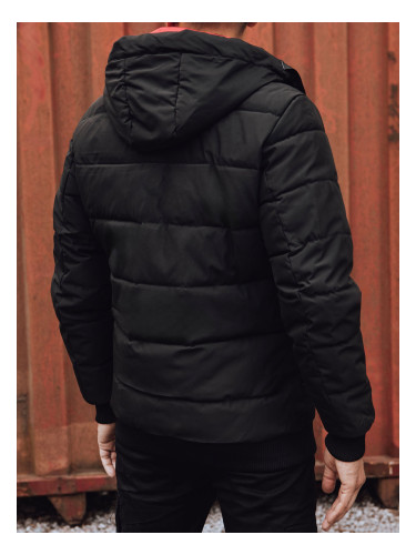 Men's quilted jacket black Dstreet