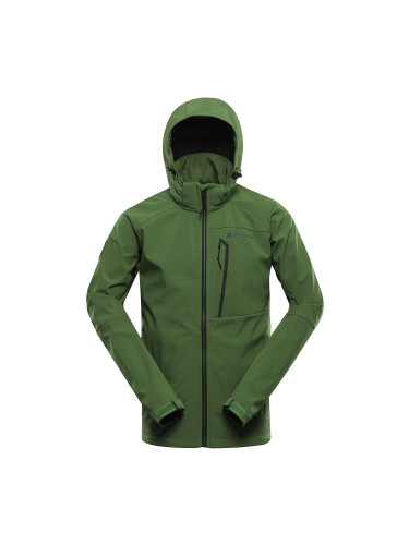 Men's softshell jacket with membrane ALPINE PRO HOOR treetop