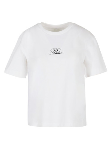 Women's T-shirt Babe Wording white