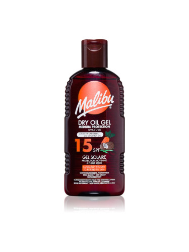 Malibu Dry Oil Gel Beta Carotene олио за загар с бета каротин 200 мл.