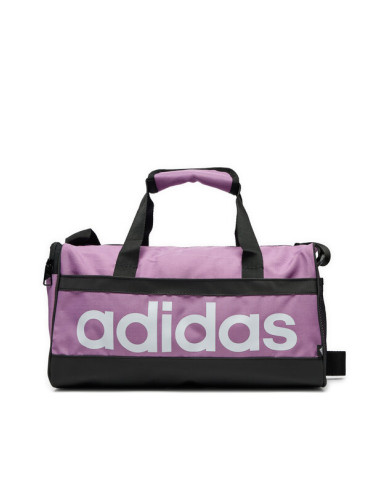 adidas Сак Essentials Linear Duffel Bag Extra Small IZ1901 Виолетов