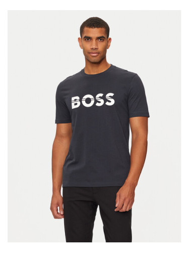 Boss Тишърт 50525208 Тъмносин Regular Fit