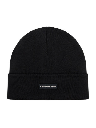 Calvin Klein Jeans Шапка Inst Patch Beanie K60K612322 Черен