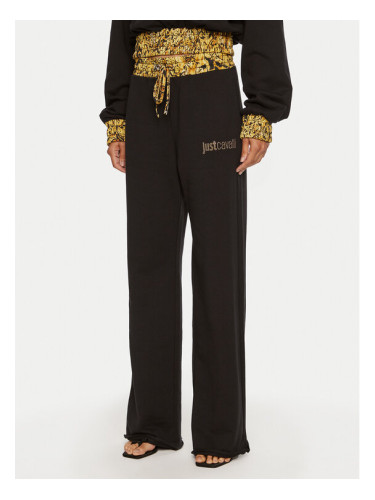 Just Cavalli Долнище анцуг 77PAAE21 Черен Regular Fit