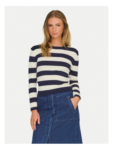 JDY Пуловер Plum 15277223 Тъмносин Regular Fit