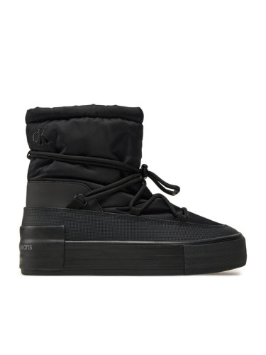 Calvin Klein Jeans Боти Vulc Flatform Snow Boot Wn YW0YW01591 Черен