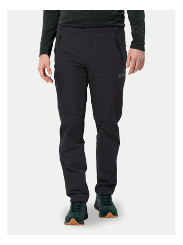 Jack Wolfskin Outdoor панталони Glastal 1508531 Черен Regular Fit