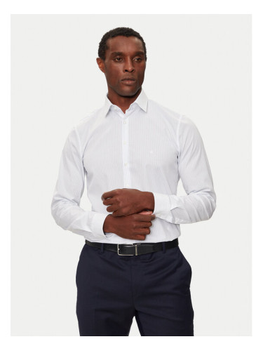 Calvin Klein Риза K10K113537 Светлосиньо Slim Fit