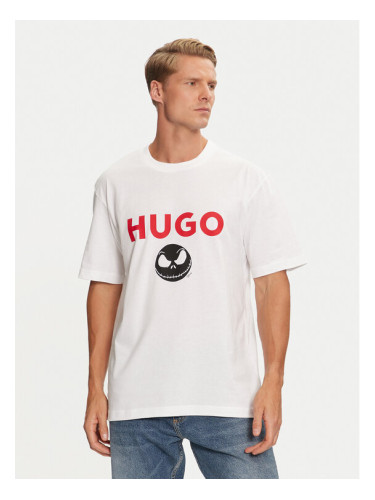 Hugo Тишърт 50537986 Бял Regular Fit